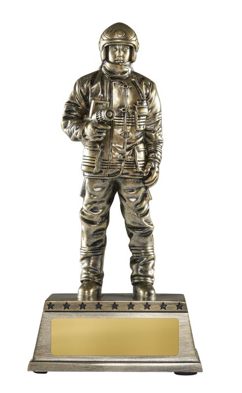 Fireman Fire and Rescue Trophy 215mm