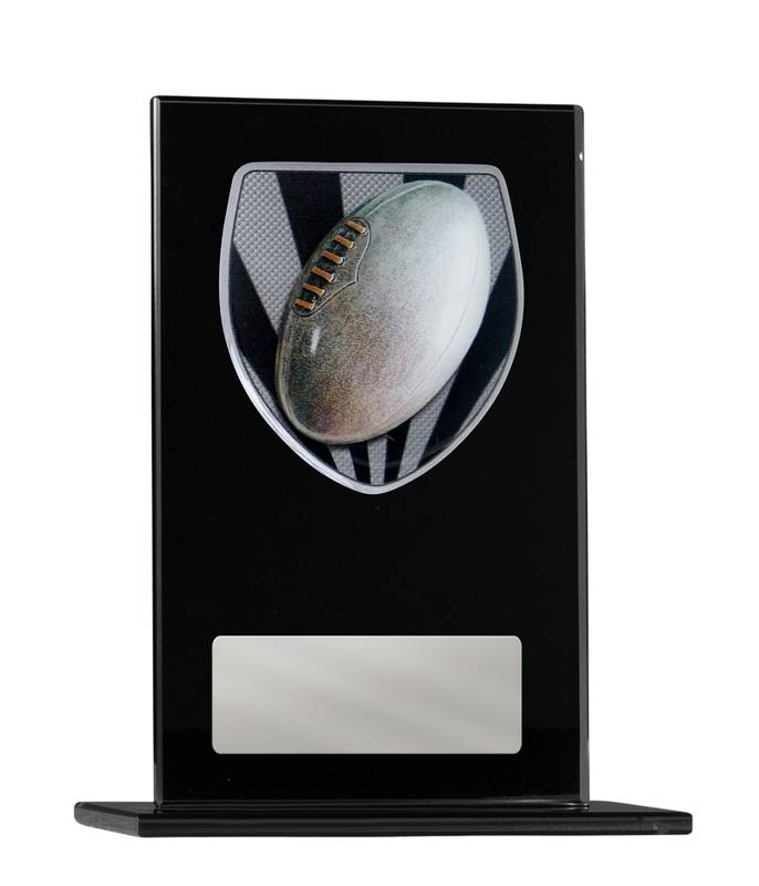 Aussie Rules Glass Trophy 200mm
