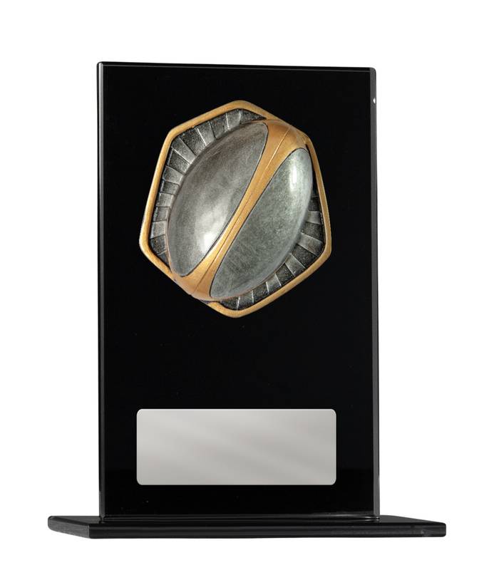 Rugby Glass Trophy 200mm