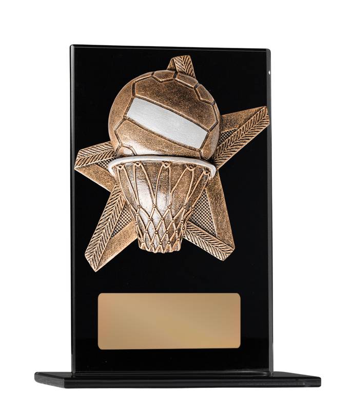 Netball Glass Trophy 200mm