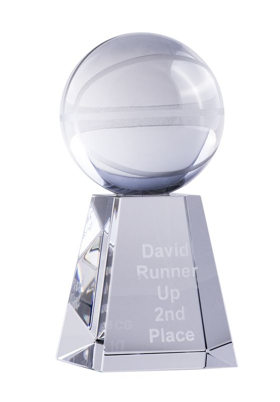 Basketball Crystal Trophy 117mm