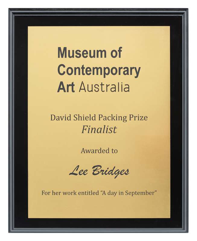 Engraved Plaques – Brushed Gold