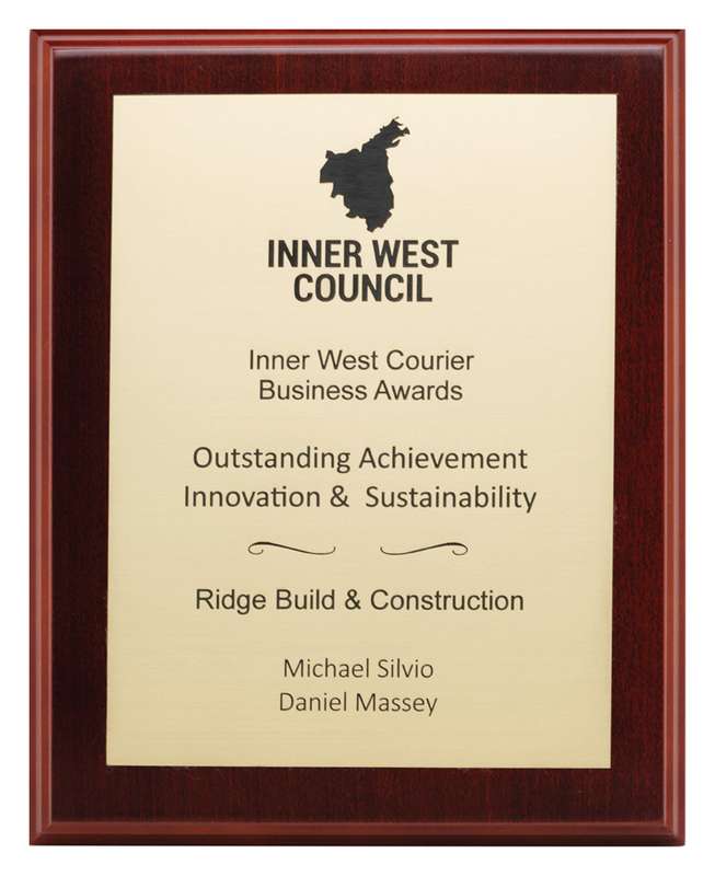 Engraved Plaques – European Gold