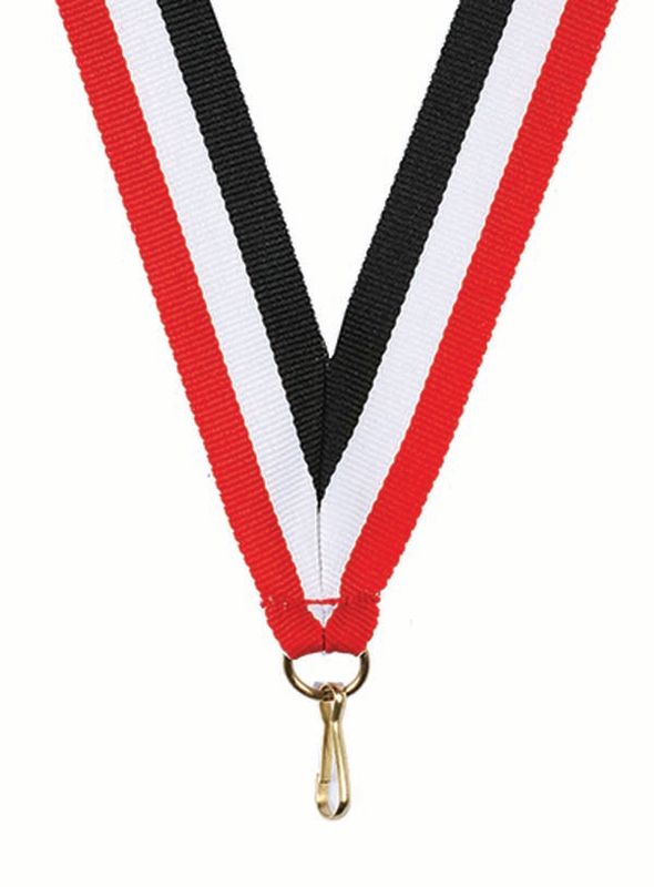 Red White Black Ribbon