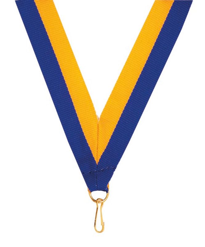 Royal Blue Gold Ribbon