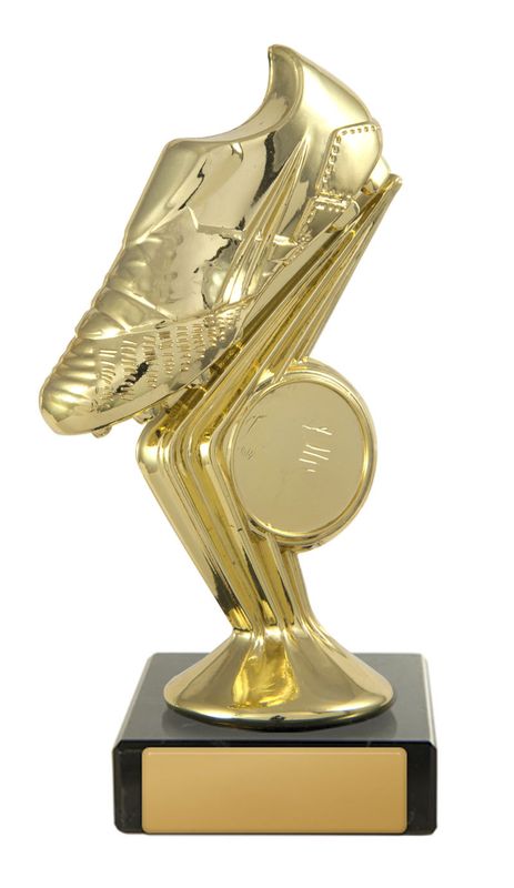 Golden Boot on Base Soccer Trophy 133mm