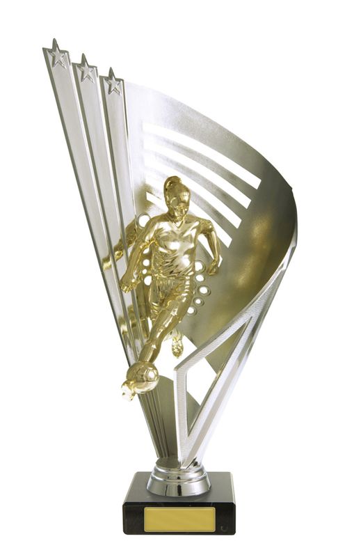 Figure on Base Female Soccer Trophy 270mm