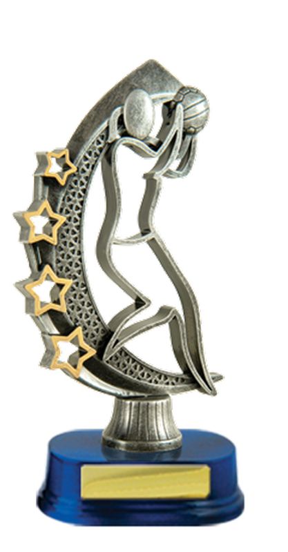 Netball Fig. on Base Trophy 180mm