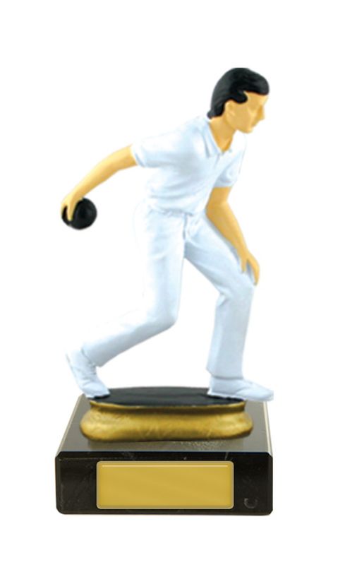 Lawn Bowls Figure on Base Trophy 135mm