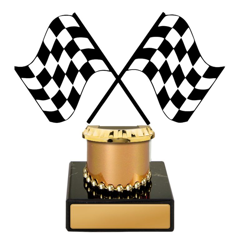Motorsports Acrylic Trophy 130mm