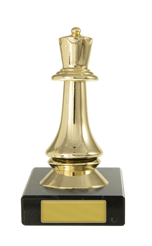 Chess Queen on Base Schools Trophy 100mm