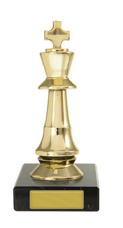 Chess King on Base Schools Trophy 110mm