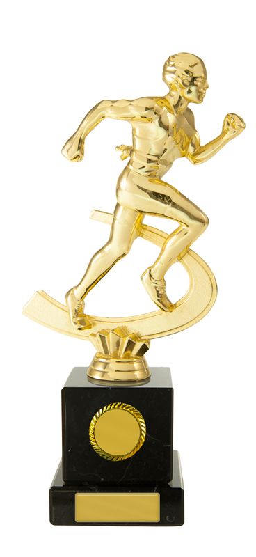 Athletics Male Figure on Column Trophy 220mm