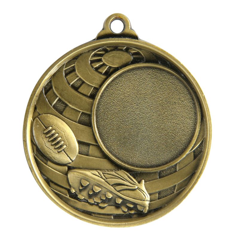 Aussie Rules 25mm Aussie Rules Bronze Medal 50mm
