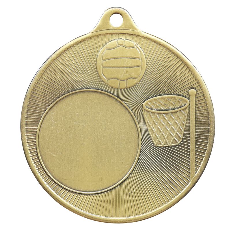 Netball 50mm Bronze Medal 50mm