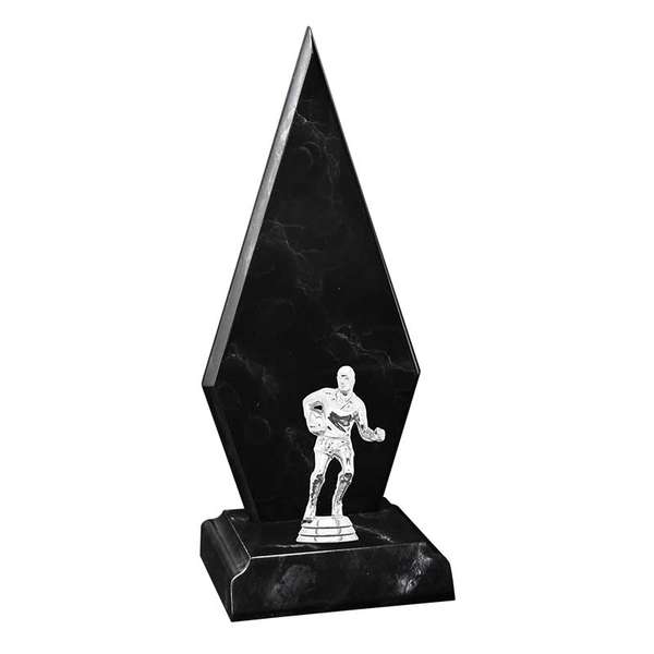 Rugby Trophy – Black Marble