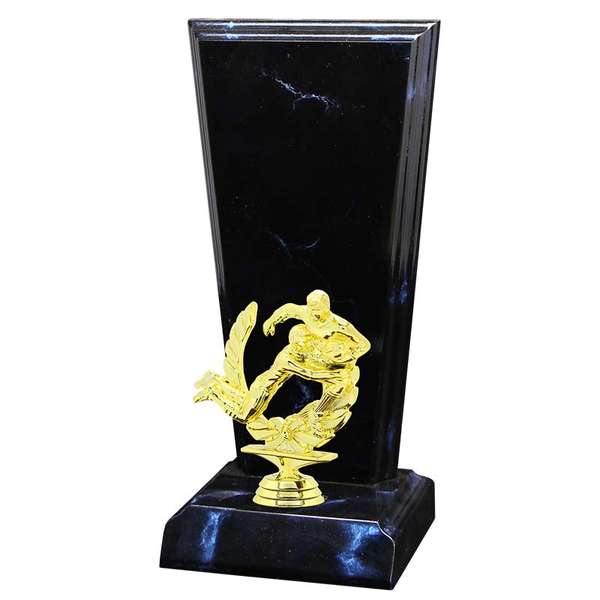 Rugby Trophy – Blue Marble