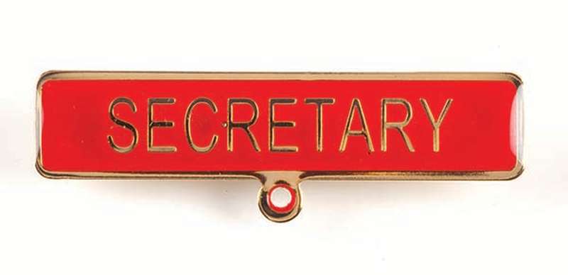 Secretary Name Bar W/- Loop – Use Il22g